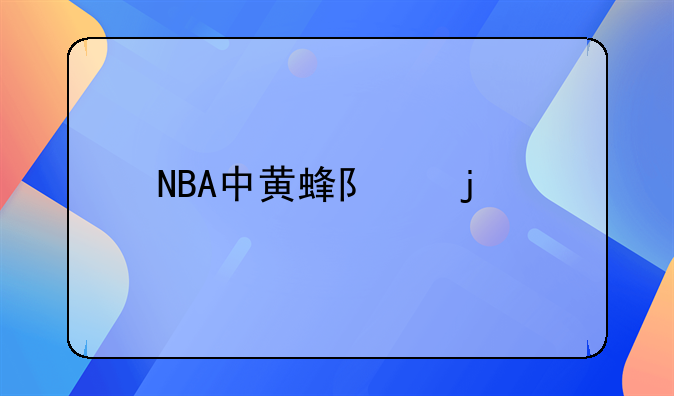 NBA中黄蜂队的前身