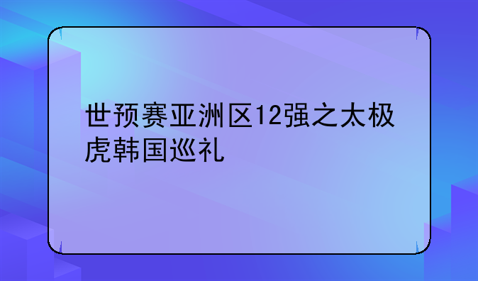 世预赛亚洲区12强之太极虎韩国巡礼