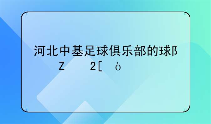 河北中基足球俱乐部的球队文化传统