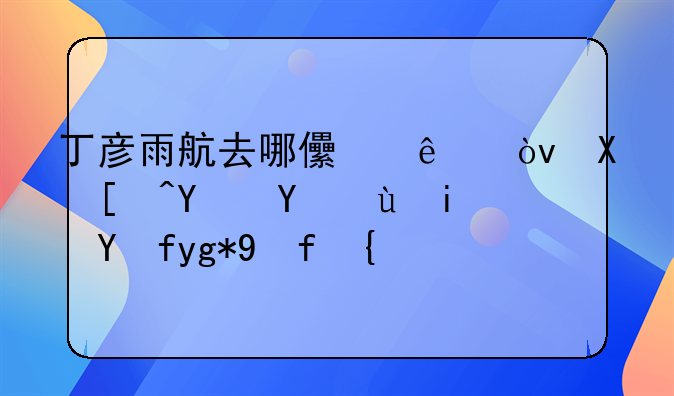 丁彦雨航去哪儿了？到底回国还是留在美国？