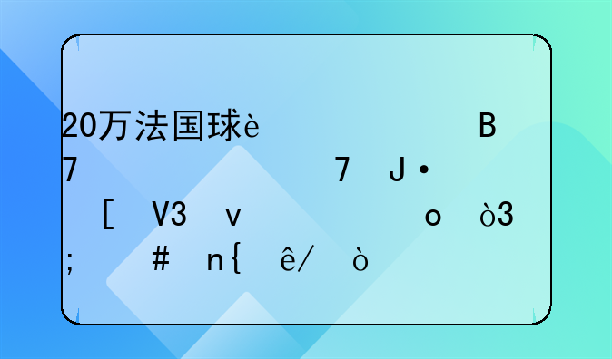 20万法国球迷签名请求重播世界杯决赛，怎么回事？