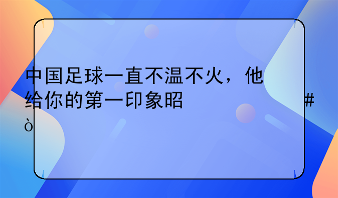 中国足球一直不温不火，他给你的第一印象是什么？